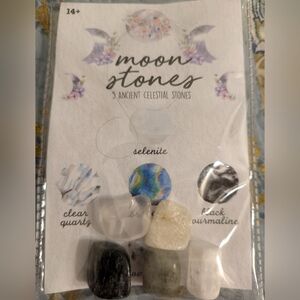 Moon Stones Set with Celestial Designs